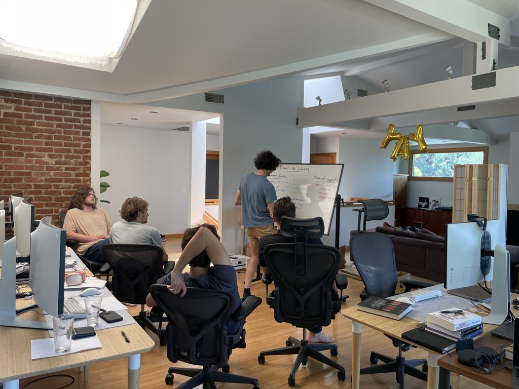 The team working in the war room