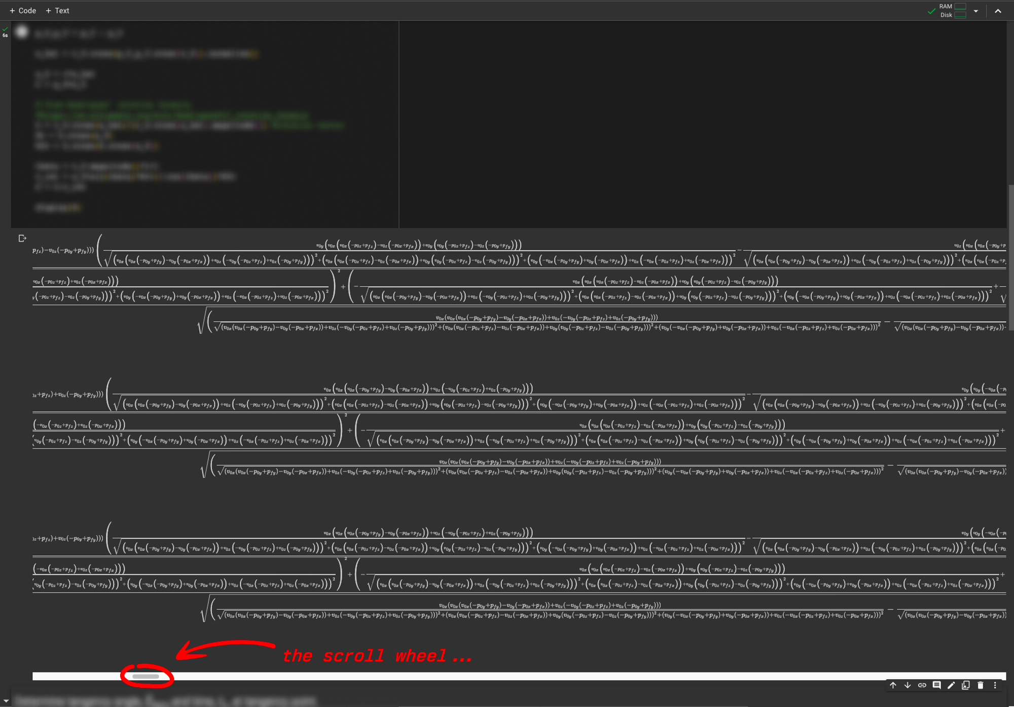 Part of an extremely painful formula